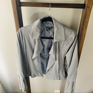 Shinestar Blue Suede Moto Jacket